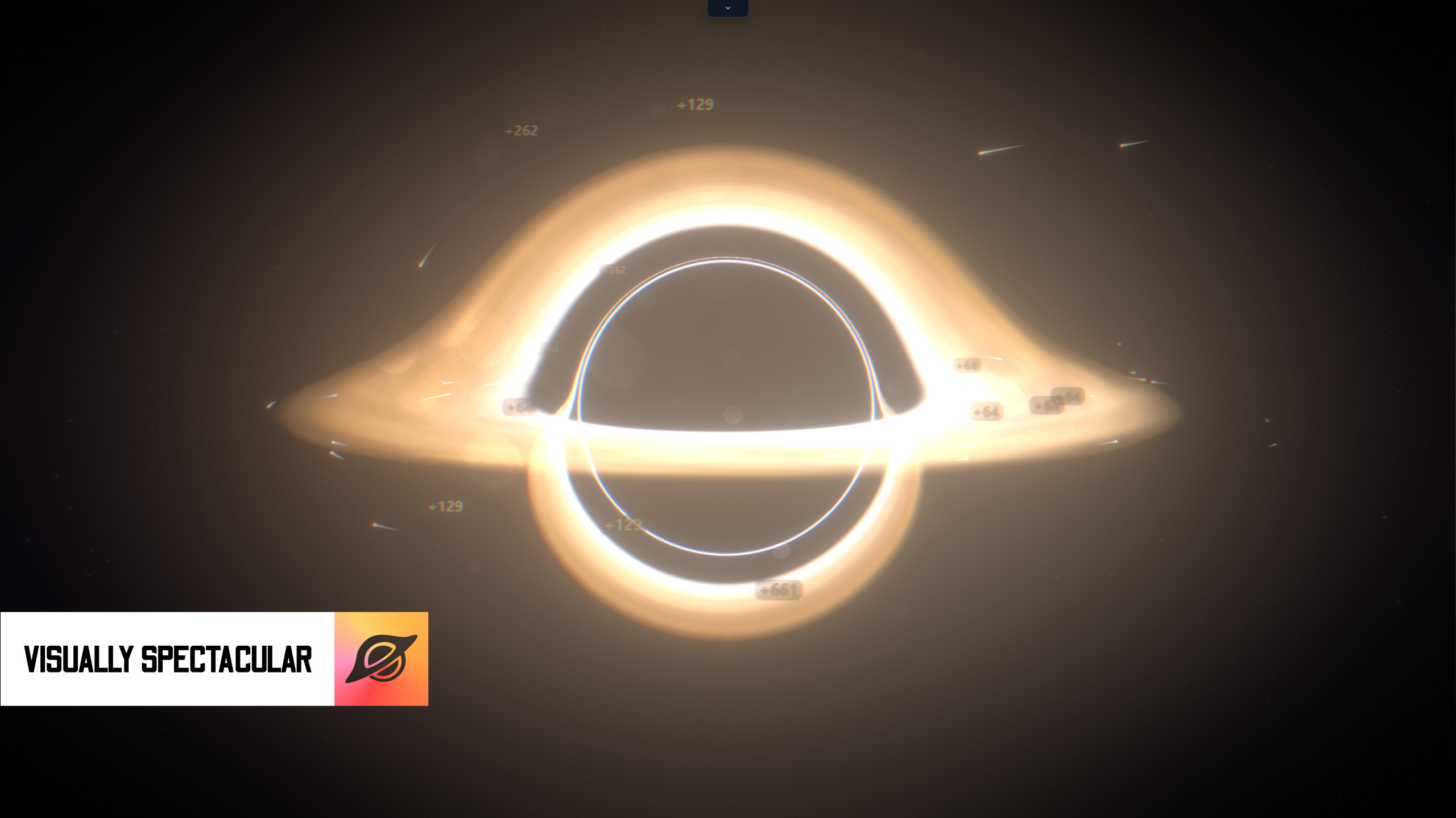 Black hole growth and emitter gameplay